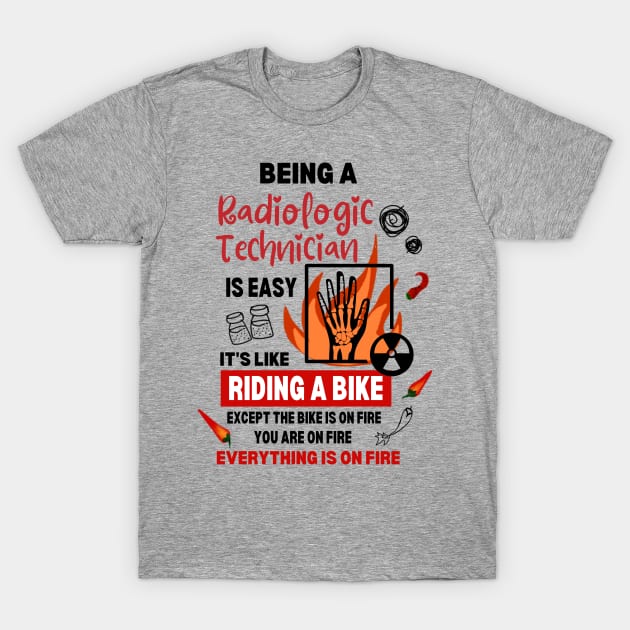 Funny Radiologic Technician Jokes Xray Tech Graduate of Technologist T-Shirt by Mochabonk